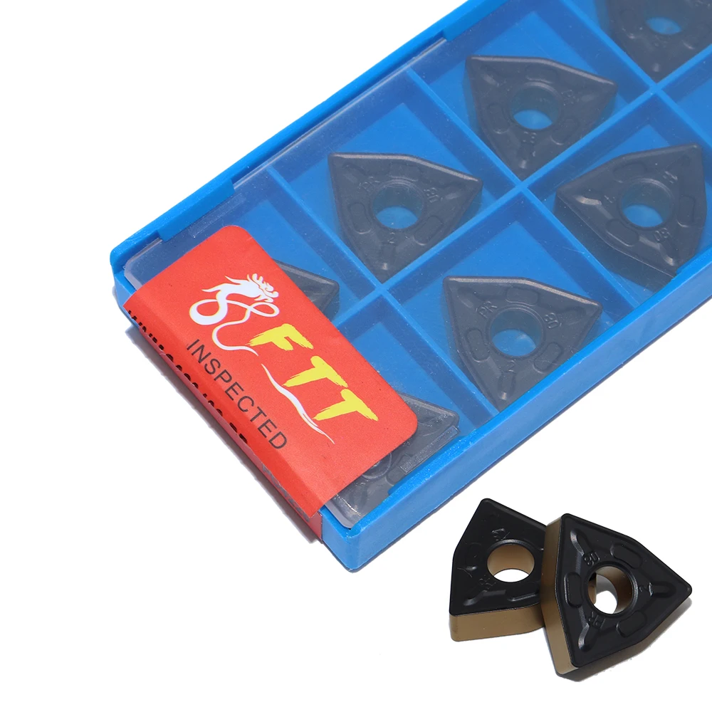 10 pz inserti in metallo duro WNMG080408-PR PC4225 di alta qualità WNMG08 CNC utensili per tornitura esterna utensili per tornio in metallo accessori per il taglio