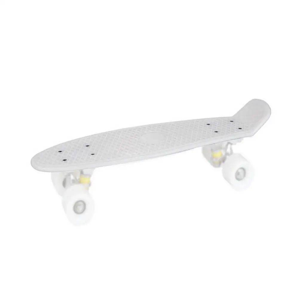 Skateboard de sport en plein air pour fille et garçon, 22 pouces, 4 roues, bascule simple, Longboard en plastique, planche à roulettes