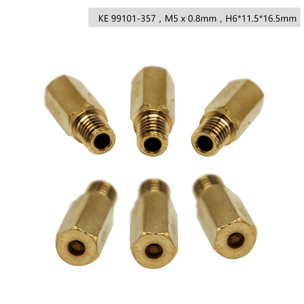 Alconstar 10pcs Motorcycle Carburetor Main Jet Nozzle Kit For Keihin FCR OKO KOSO PE PWK Carburetor Hexagon Motorcycle Main Jet