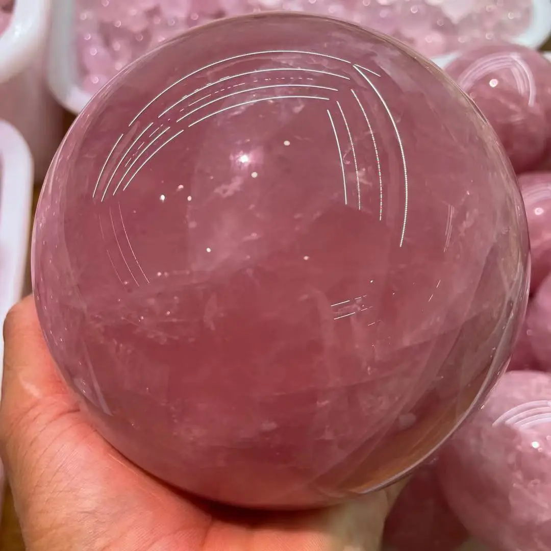 Diameter 100% natural pink rose Crystal ball handling wind water balloon wholesale + free delivery