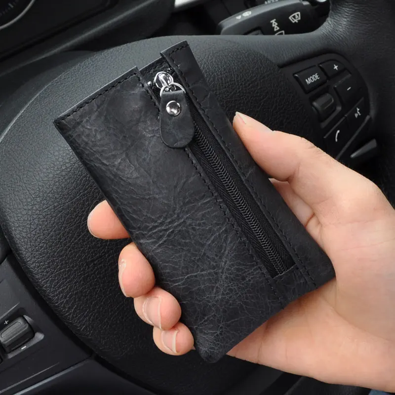 New Arrival Men Genuine Cow Leather Bag Business Car Key Wallets Fashion Women Housekeeper Key Holders