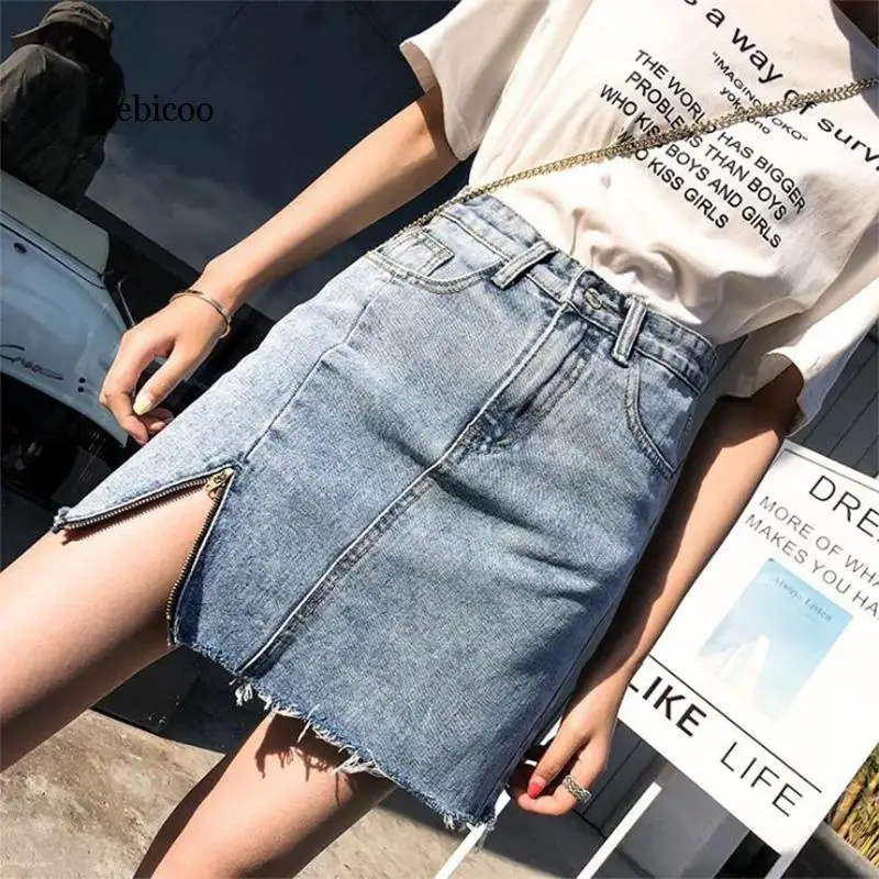 

Women Skirts Mini Skirts for Women 2020 Spring Summer New Arrivals Casual High Waist A-line Denim Skirts