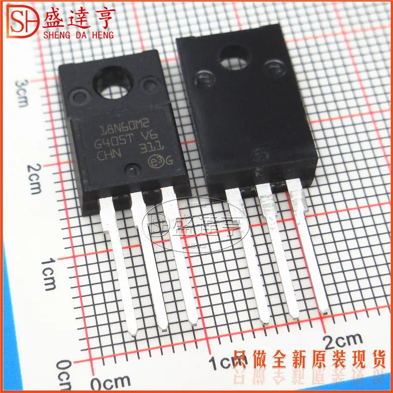 10Pcs/Lot STF18N60M2 18N60M2 13A 600V TO220F  DIP MOSFET Transistor   NEW Original In Stock