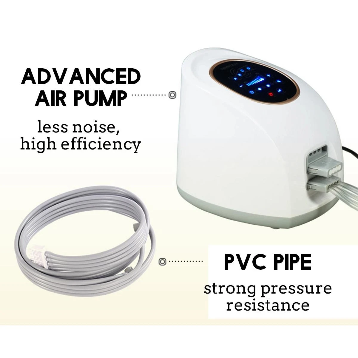 Personalizado 3 modos de compressão de ar perna massageador câmaras pé braço cintura terapia envoltório pneumático relaxar dor pressoterapia jambe