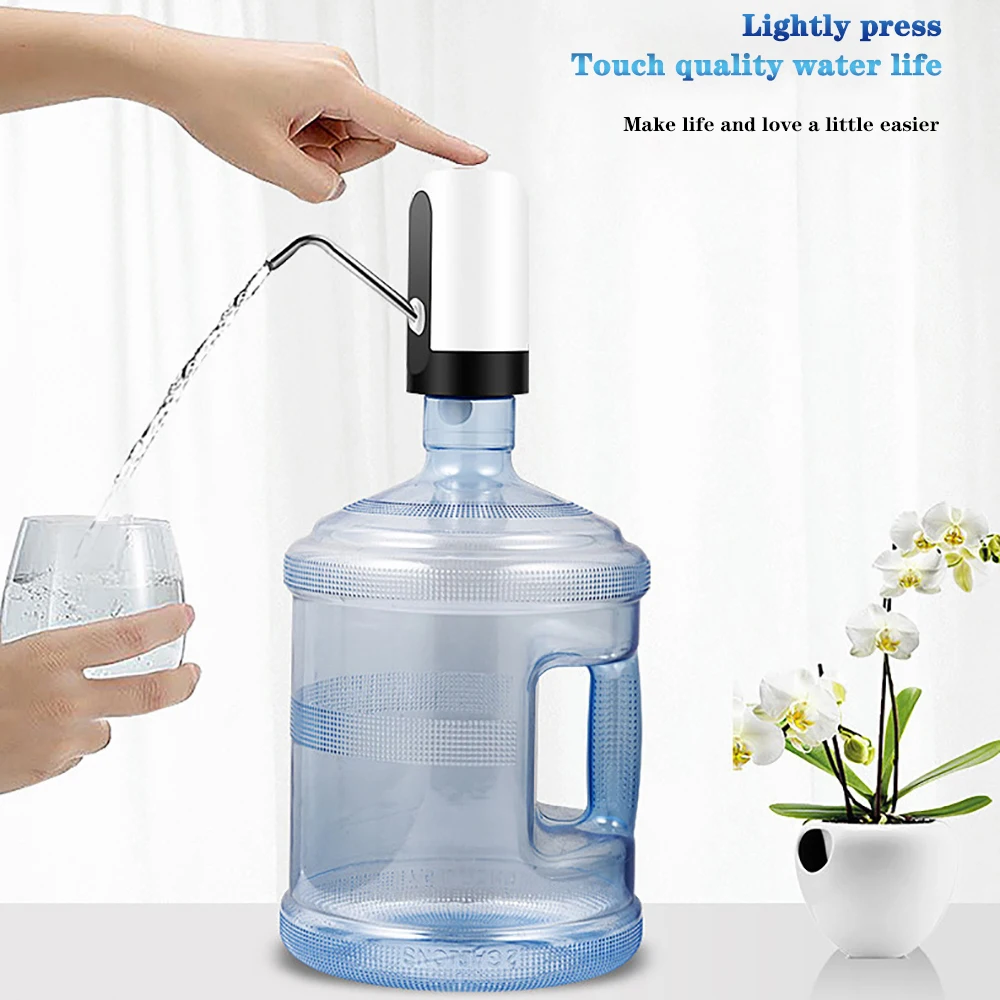 Pompa per bottiglia d\'acqua ricarica USB distributore automatico di acqua elettrico pompa per bottiglia pompa per acqua interruttore automatico