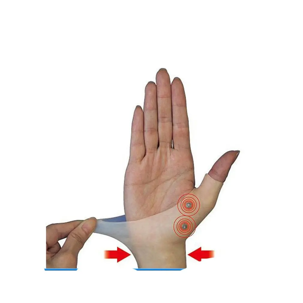 Magnetic Therapy Wrist Hand Thumb Support Gloves Silicone Gel Arthritis Pressure Corrector Massage Pain Relief Gloves