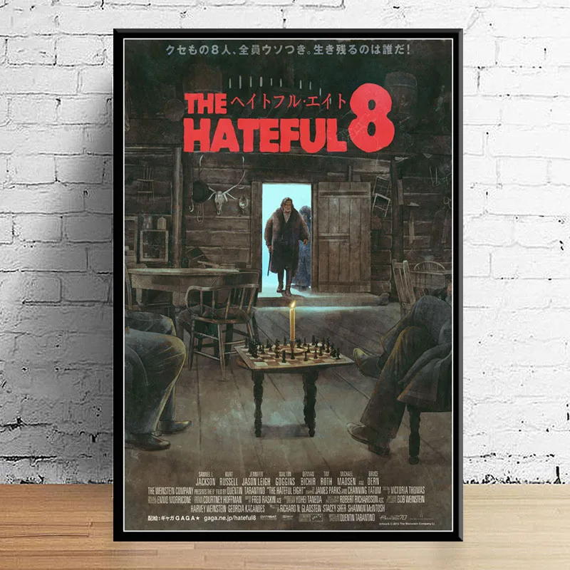 

The Hateful Eight Quentin Tarantino Classic Movie Series Vintage Art Canvas Painting Poster Wall Home Decor