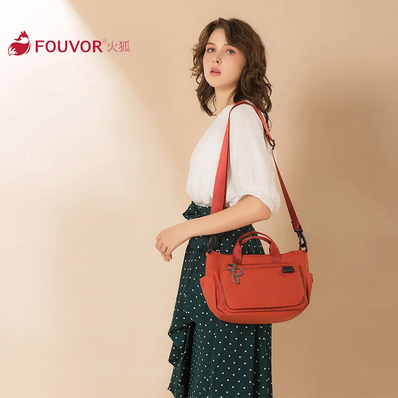 Fouvor 2024 New Fashion Bag for Women Handbag Oxford Large Messenger Bag Waterproof Nylon Zipper Solid Shoulder Bags 2802-01