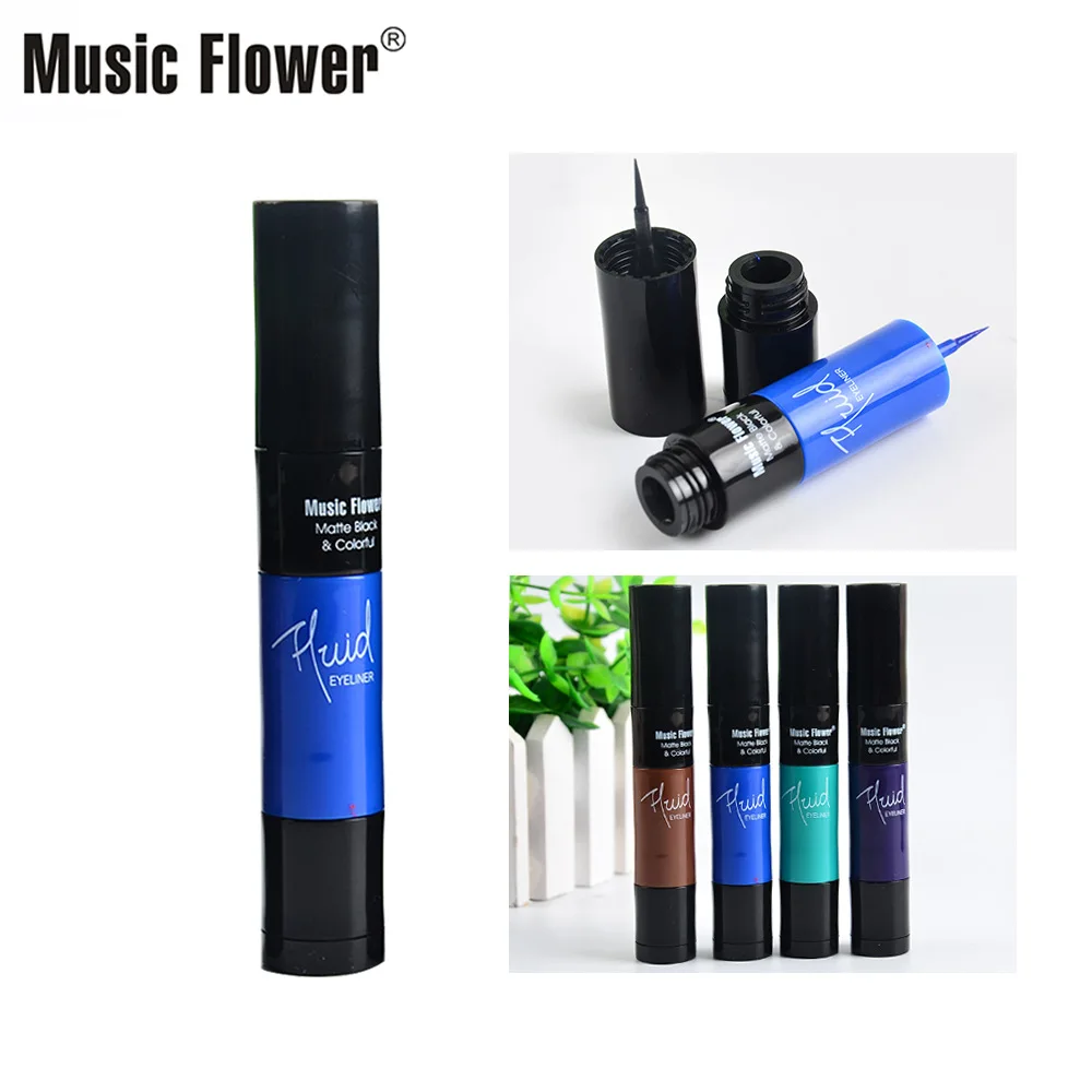 Hot Selling Music Flower Eyeliner Quick-Drying Sweat-Proof Waterproof Long-Lasting Not Smudge Makeup Cosmetic Gift for Women