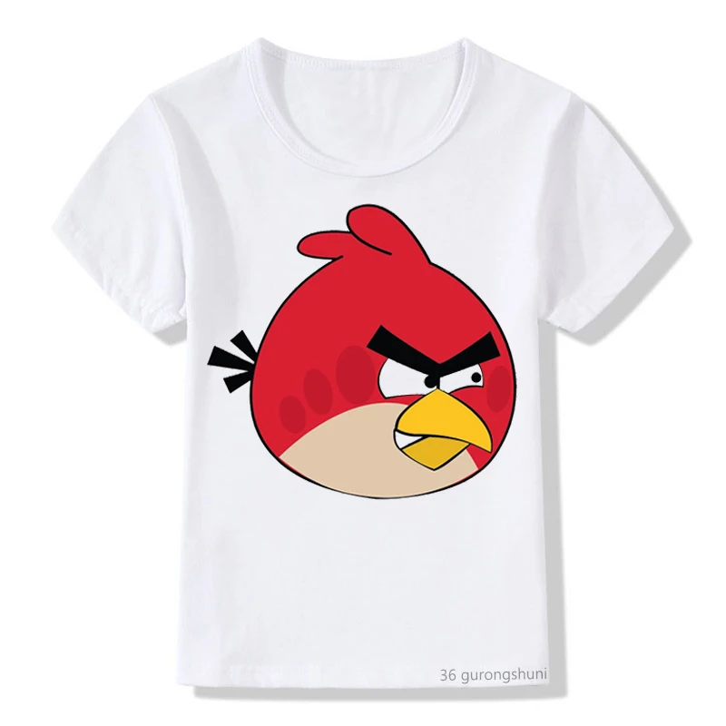 2024 Hot Sale Cute And Fun Children'S T-Shirt Animal Bird Print Graphic T-Shirt For Boys And Girls Summer Casual Shirt Kids Tops