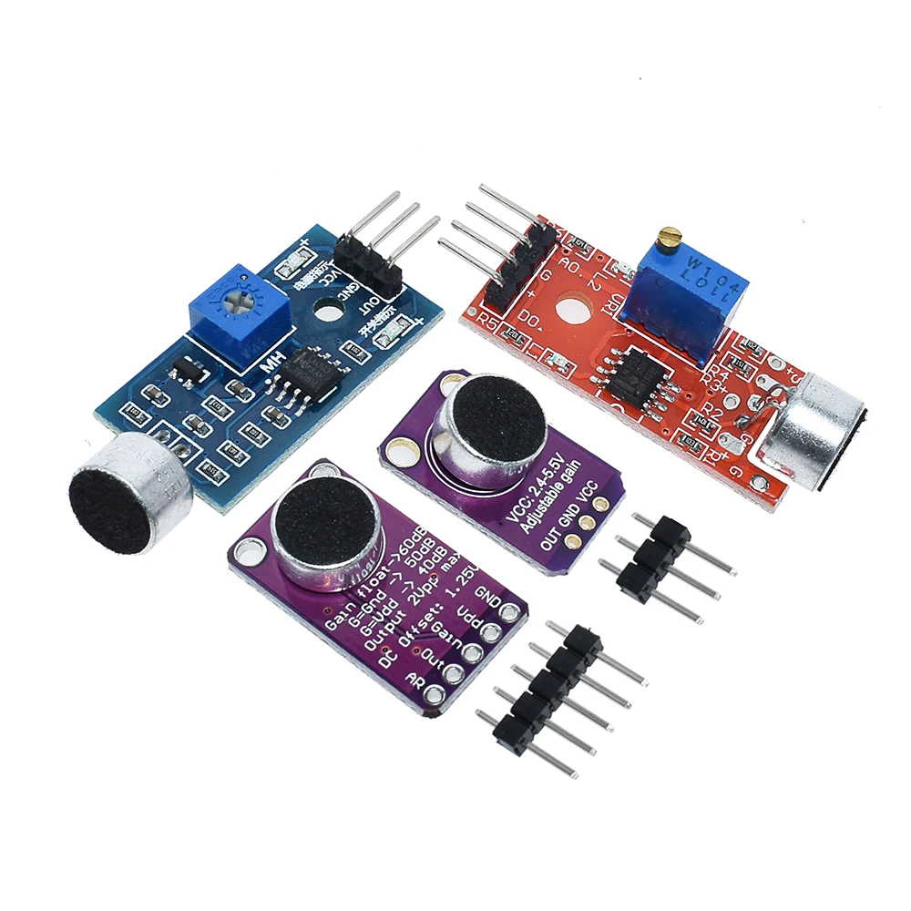 Selling Sound sensor module sound control sensor MAX4466 MAX9814switch detection whistle switch microphone amplifier For Arduino image 4