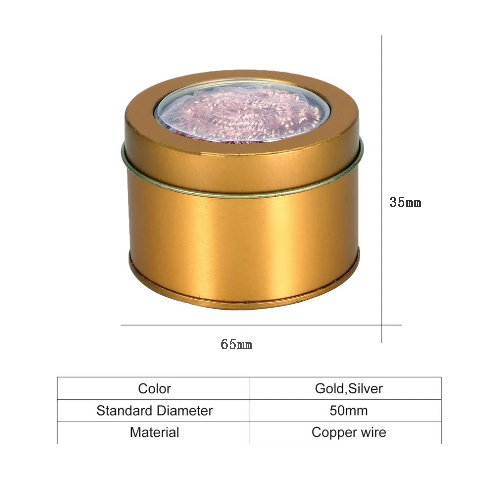 Bola de limpeza desoldering ferro de solda malha filtro de limpeza bico ponta fio de cobre mais limpo bola de metal dross caixa bola limpa