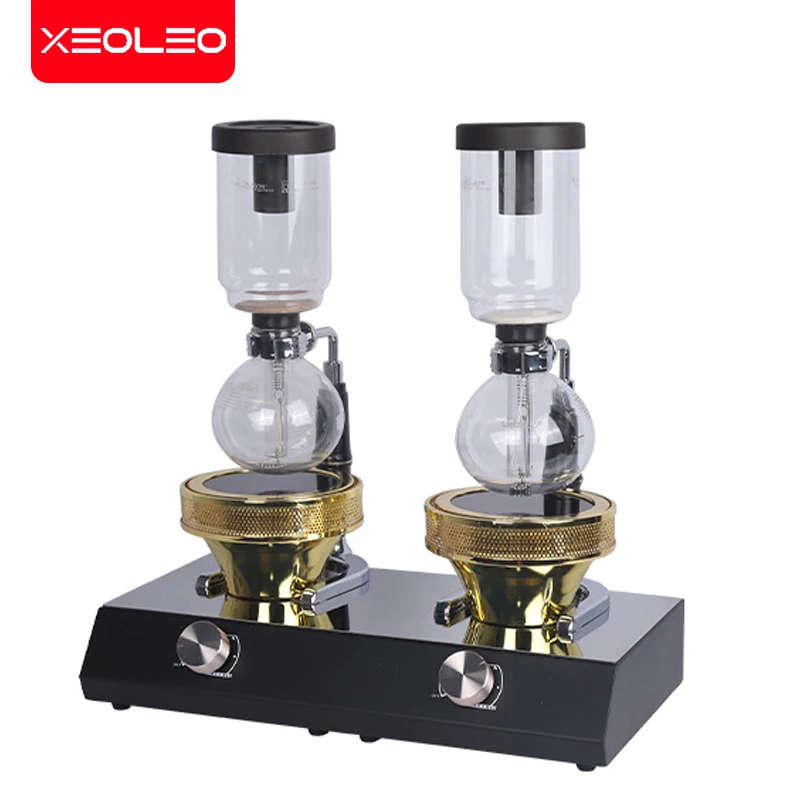 XEOLEO Double heads Coffee Siphon pot heating furnace Electric infrared oven for coffee Convection oven Halogen light wave oven