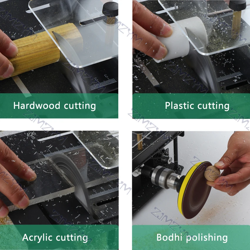 Đa Chức Năng Nhỏ Cắt Mini Để Bàn Thấy Mô Hình Gỗ DIY Ngọc Máy Cưa Bàn Mài Chính Xác Mẫu Thấy 110-220V