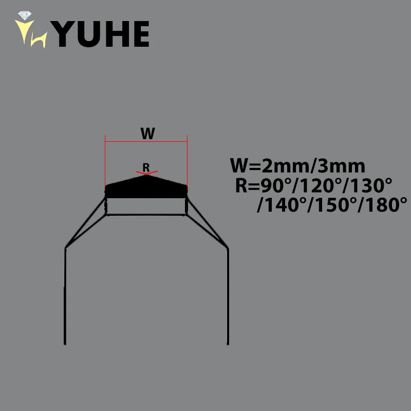 YuHe Jewelry Cutting Carving Mold MCD Diamond Cutting Flywheel Handle Used For Metal Carving Drilling Polishing CNC Machine