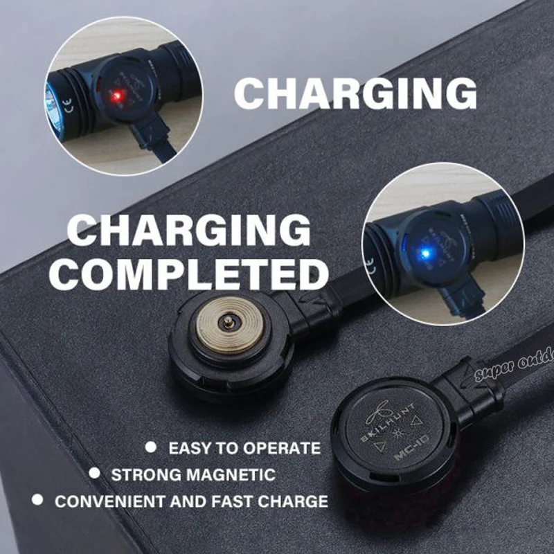 SKILHUNT  MC10  MC20 USB magnetic charging cable 1A/2A Suitable for SKILHUNT H04RC M150 M200 M300