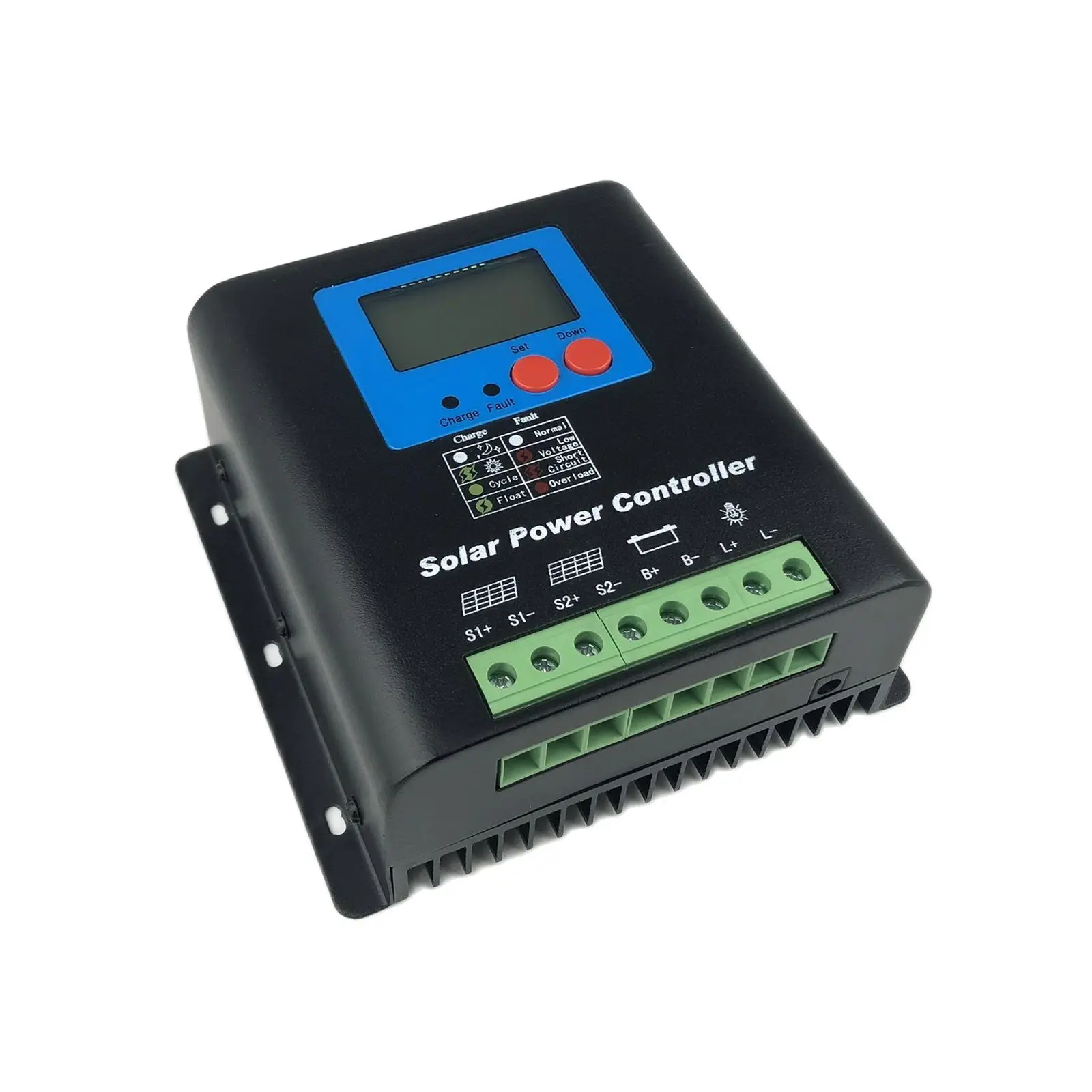 100A90A/80A/70A/60A/50A/40A/30A Pengendali Pengisi Daya Surya Kualitas Tinggi 12V 24V Pengendali MPPT Otomatis Pengendali Tampilan LCD