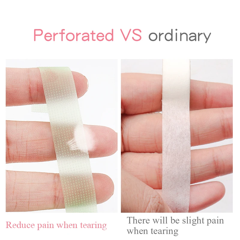 10pcs Eyelash Extension Tape Big Size Soft Medical Breathable Adhesive Tape Under Eye Pads False Lash Patch Makeup Tool