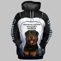 Rottweiler 3D Hoodies Gedruckt Pullover Männer Für Frauen Lustige Sweatshirts Mode Tier Pullover Drop Shipping