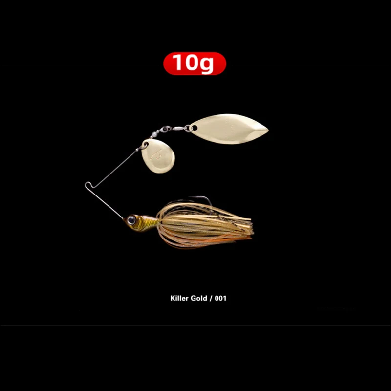 Spinnerbait EliteLure CF-S con falda – Para lubina, trucha y lucio