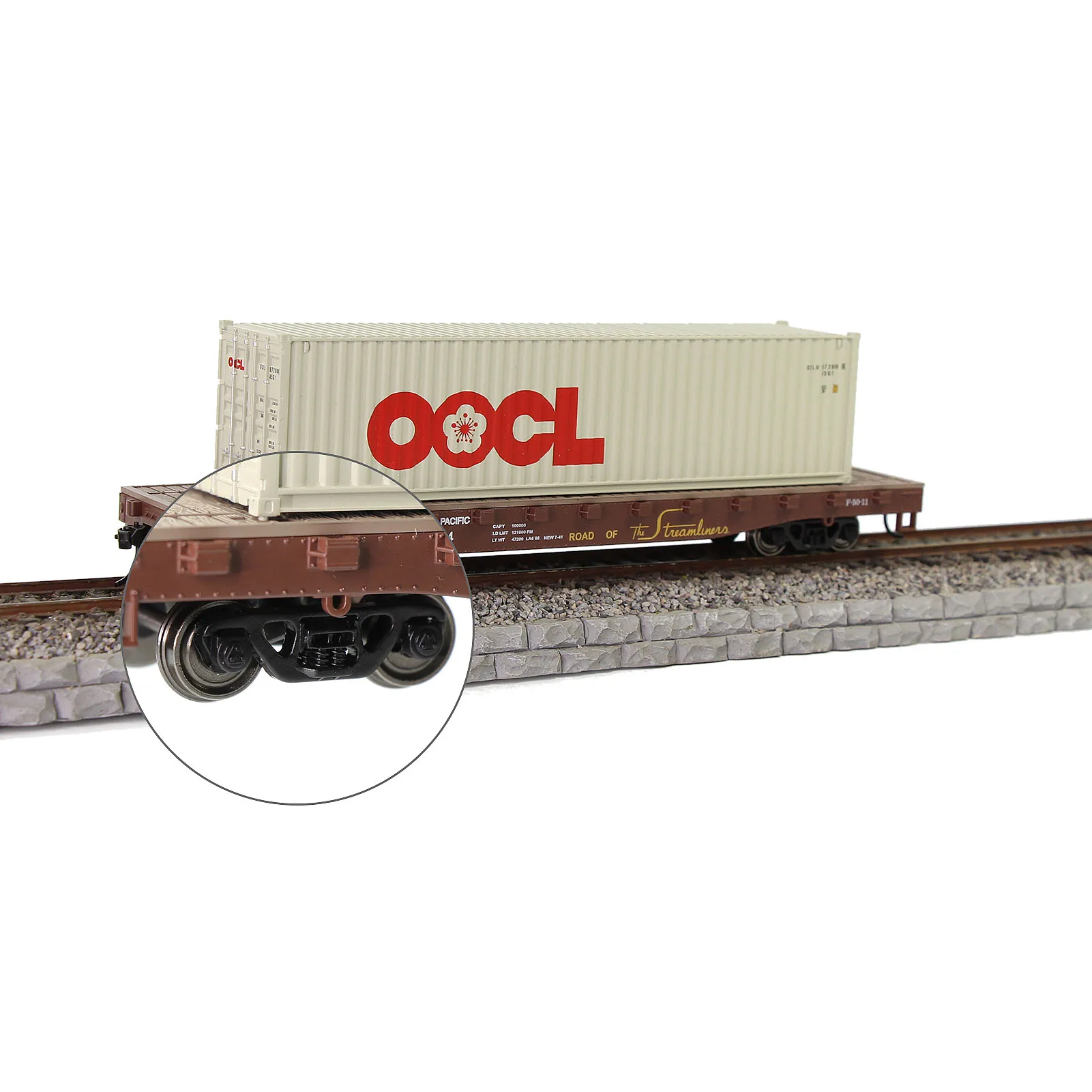 Evemodel 2pcs HO Scale 1:87 Roller Bearing Truck with 33\