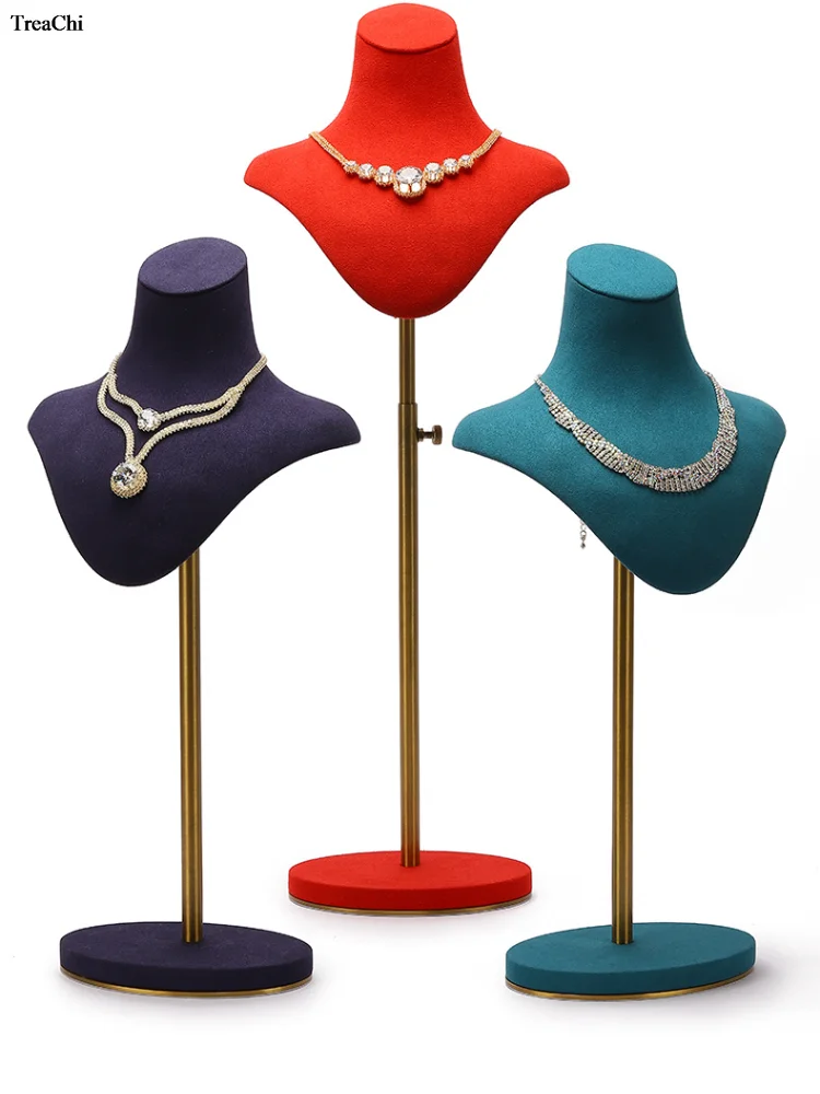 

Pull Up Retractable Jewelry Display Props Portrait Hanging Neck Window Display Furnishings Jewelry Shelf Earrings Jewelry Stand