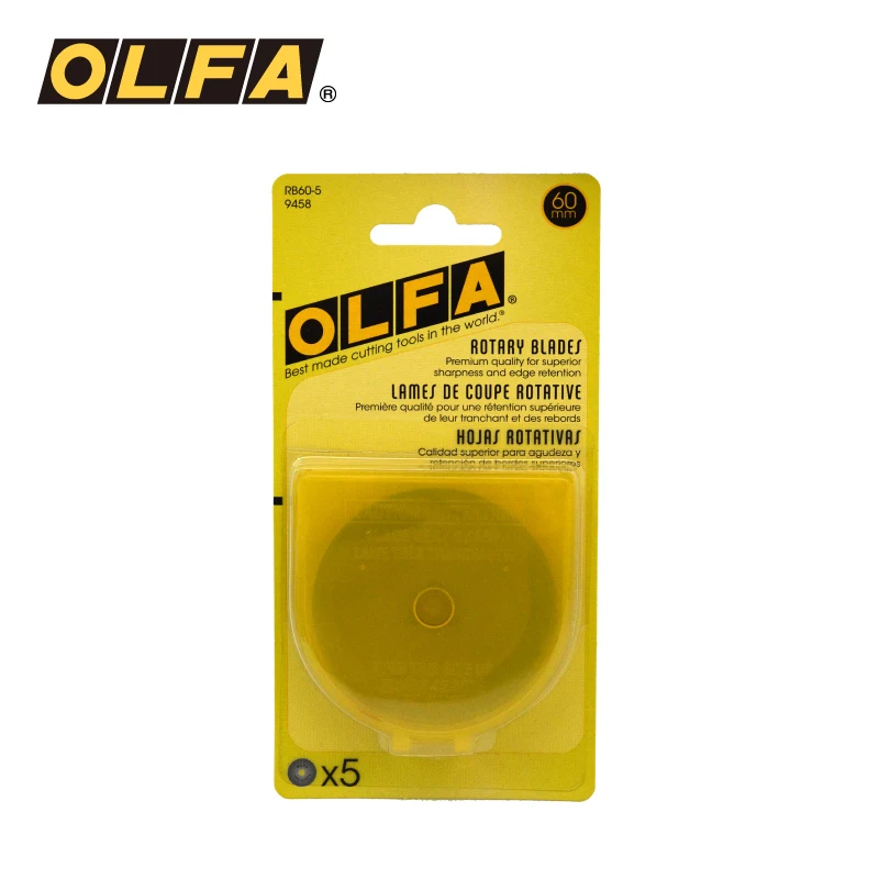 5Pcs OLFA RB60-1/5 rotary cutter Hob Blade Round Blade 60MM Diameter