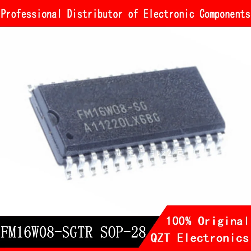 10pcs/lot FM16W08 FM16W08-SGTR FM16W08-SG 64KB FRAM IC SOP-28 new original In Stock