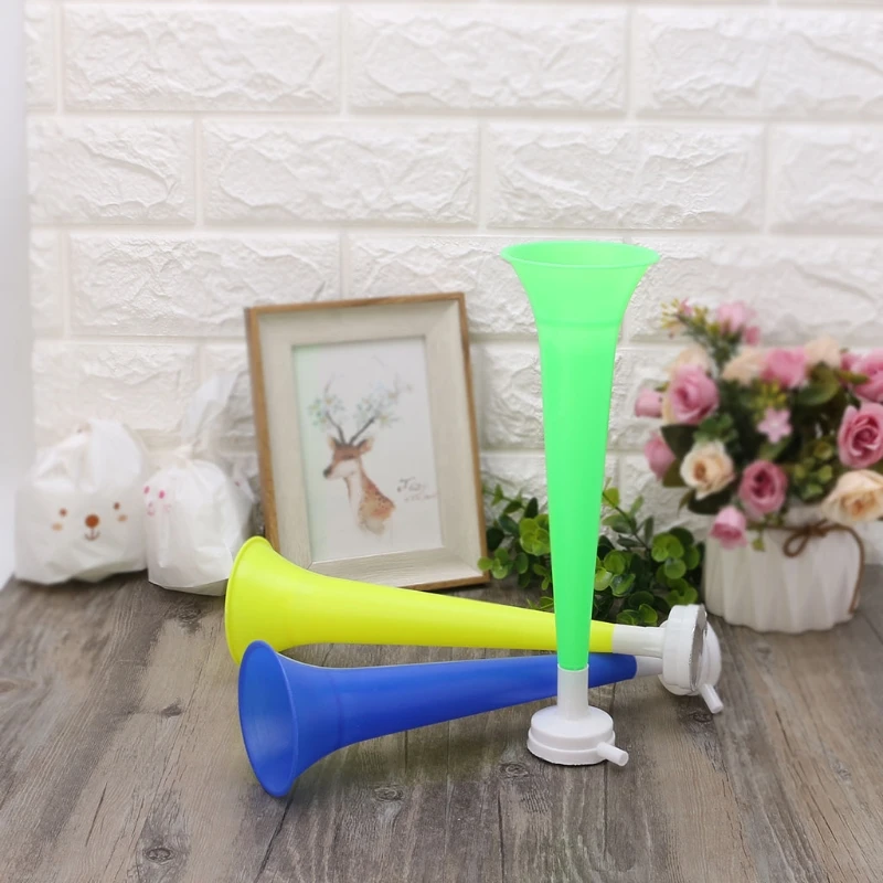 Cheer Plastic Horn Football Game Fans Cheerleading Props Vuvuzela Kid Trumpet Color Random Colorful, Loud Voice