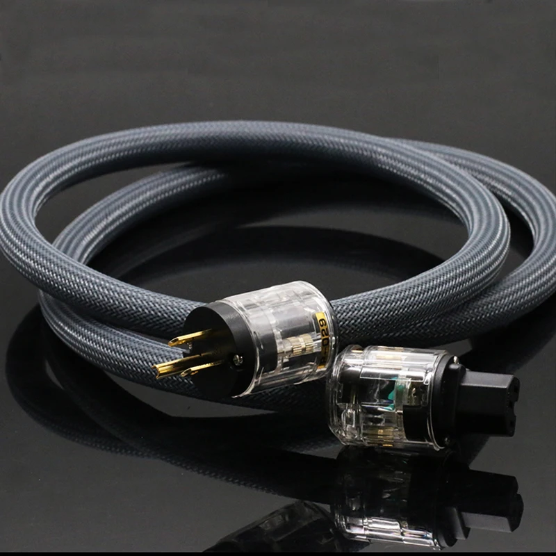 

hifi audio 400 signature version US/EU power cord pure copper power cable with P-029/P-029E power plug connector