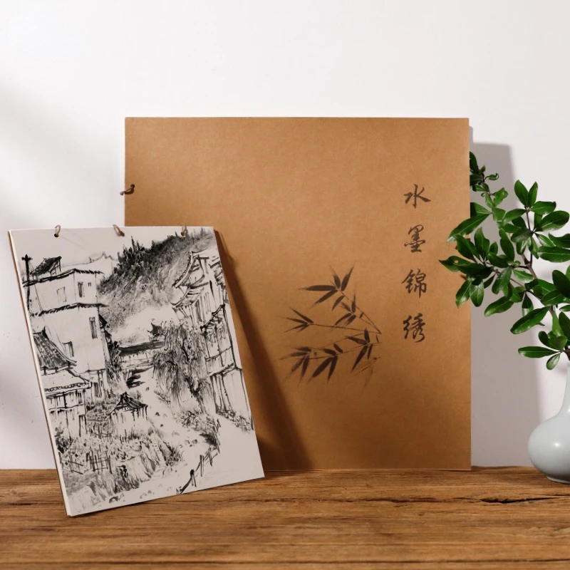 Hand Made Tanpi Xuan Paper Portable Sketching Card Papier Chinese Painting Calligraphy Creation Booklet Thickening Card paper