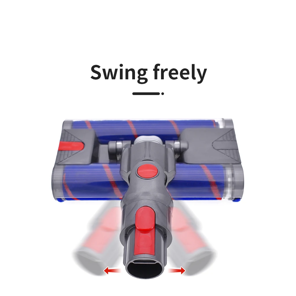 Моющаяся моторизованная двойная мягкая бархатная Насадка-щетка для пола, инструмент, совместимый с Dyson V8 V7 V10 V11, очиститель стандартных и моделей Plus