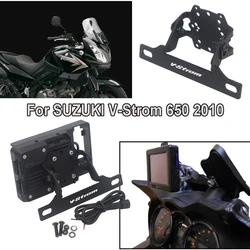 Windscren Bracket Mount Smartphone GPS Holder Navigation bracket For Suzuki V-Strom 650 Vstrom 650 Vstrom650 2011 2010 2009 2008