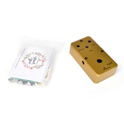 LANDTONE DIY Fuzz& Distortion Pedal All Kit With 1590B Style Aluminum Box, True Bypass for Bass Guitar