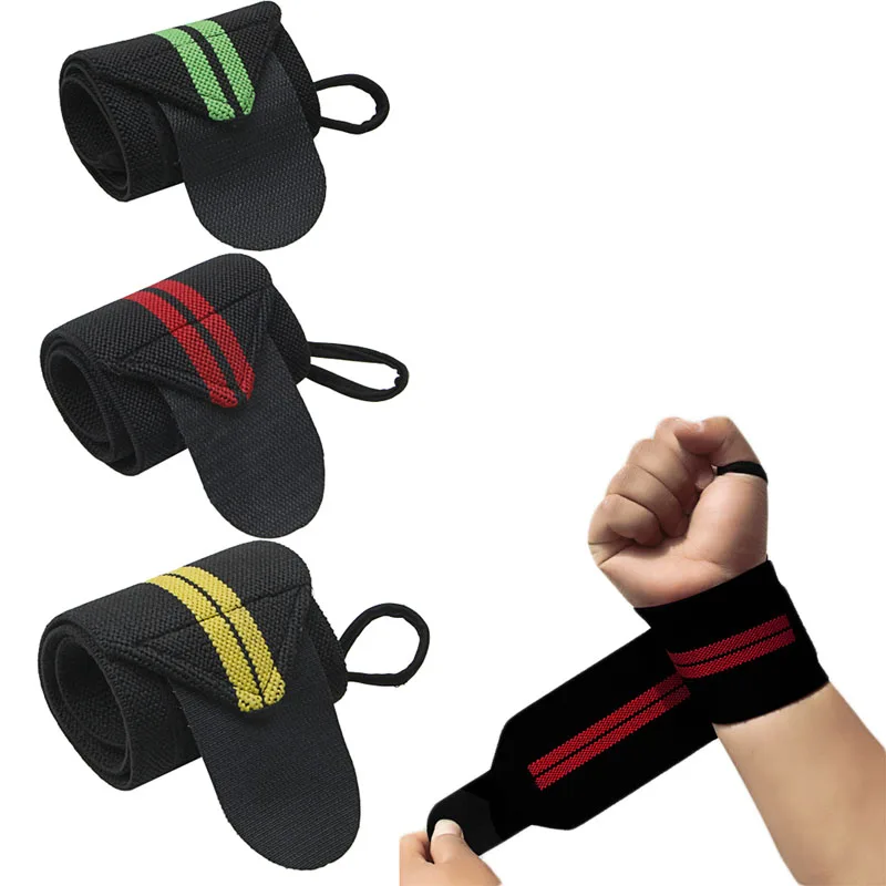 Sport Wrist Weight Lifting Strap Fitness Gym Wrap Bandage Hand Support Wristband M89F