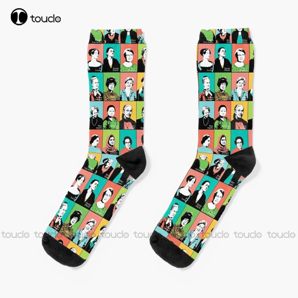 

Feminist Icons Socks Youth Baseball Socks Personalized Custom Unisex Adult Teen Youth Socks 360° Digital Print Hd High Quality