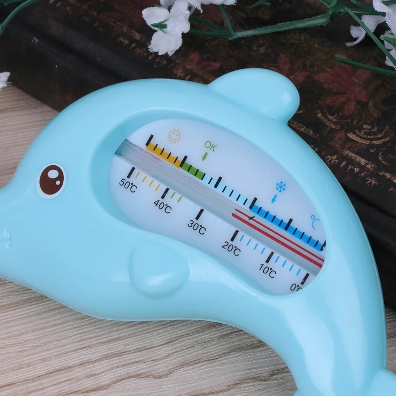 Water Thermometer Baby Bathing Dolphin Shape Temperature Infants Toddler Shower P31B