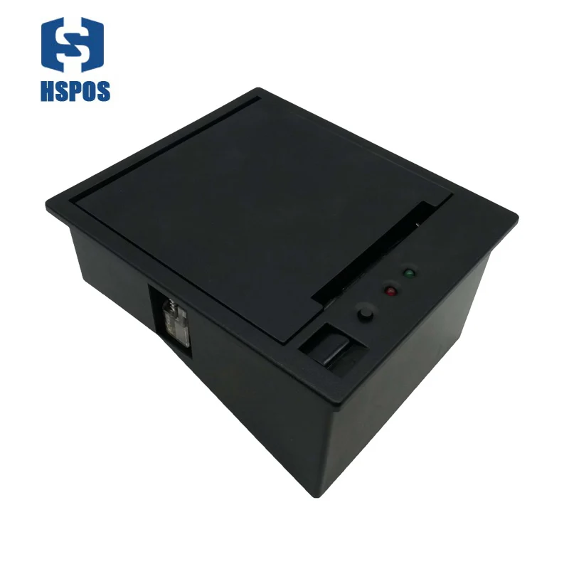 HSPOS 2 Inch Panel Thermal Receipt Printer 58mm Mini Embedded TTL Printer with Auto Cutter HS-EC58