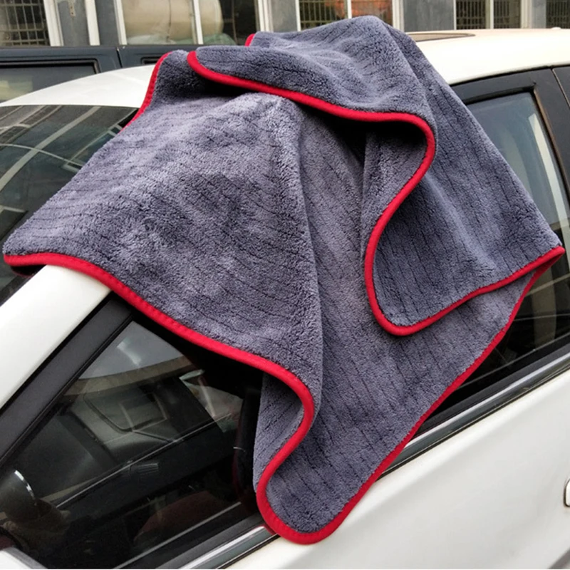 Auto Detaillering 60x90cm Auto Wassen Doek Microfiber Handdoek Car Cleaning Rag Voor Cars Dikke Microfiber Voor car Care Keuken