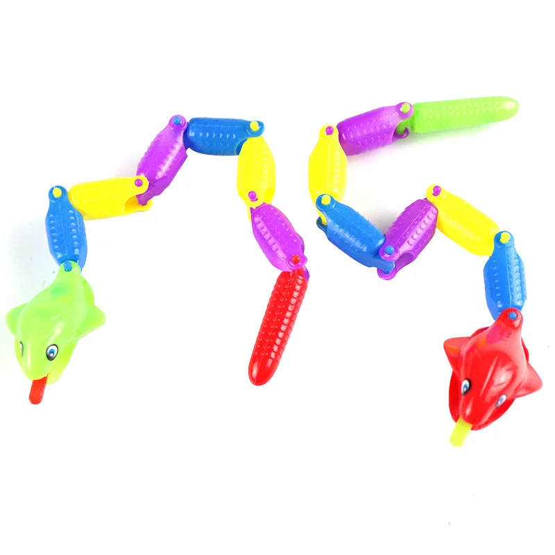 

1Pcs Swing Tricky Entertainment Toy Simulation Scary Props Creative Classic ABS Colourful Joint Snake Practical Jokes Toys