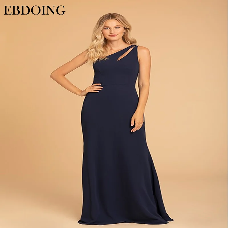 Newest Bridesmaid Dresses  A-line Robe De Soiree Floor-length Sleeveless One Shoulder Wedding Party Gowns