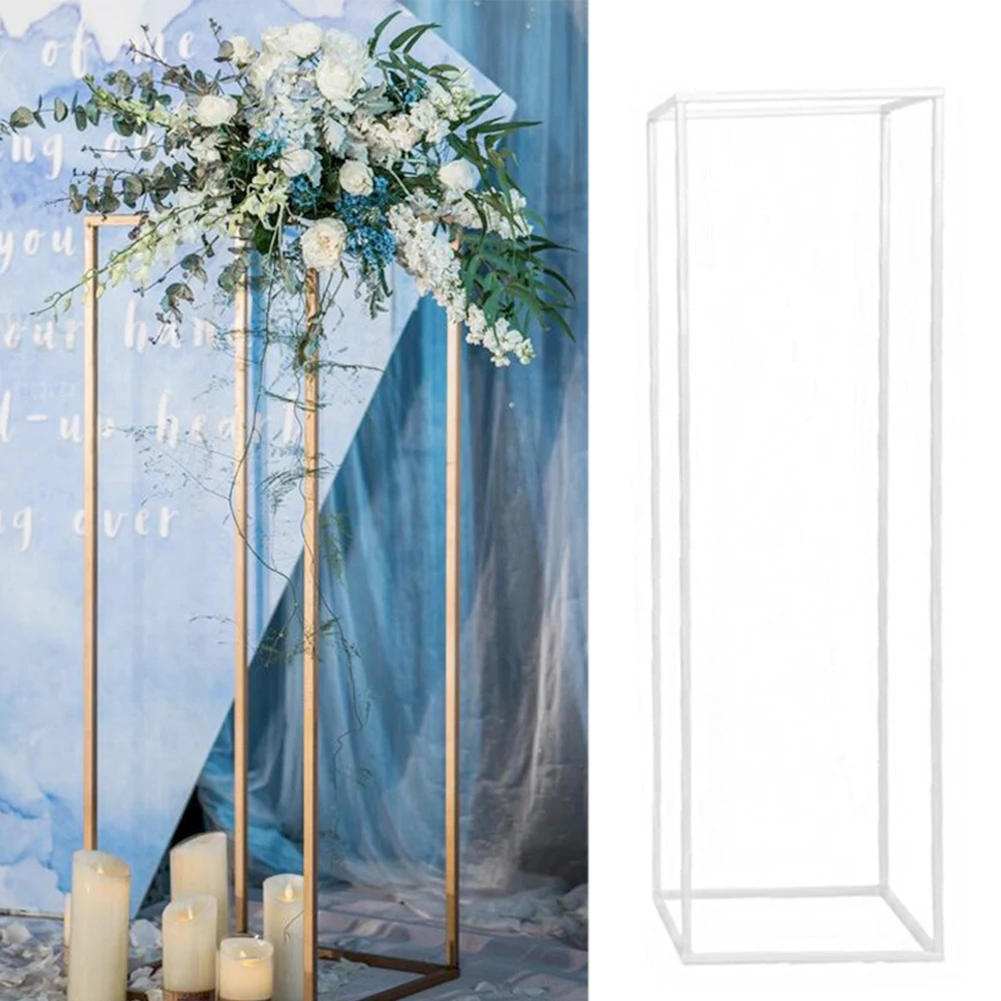 

Detachable Iron Art Party Geometric Flower Rack Floor Vases Column Stand Event Decoration Rustproof Prop Wedding Centerpiece