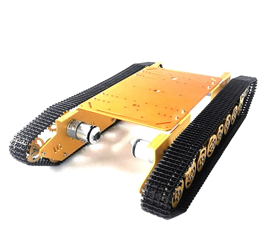 Wifi Control Metal Tank Chassis Handle Control 4-motor Robot Crawler Track Chain Car Vehicle Mobile Platform Heavy Load T800