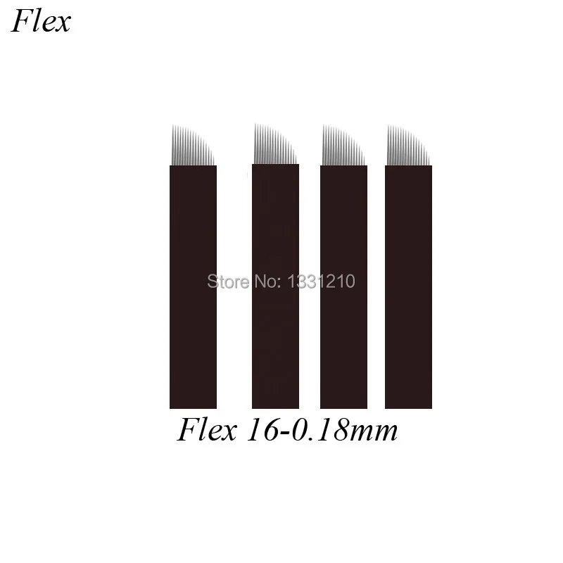 

Laminas Tebori Flex Microblading 16 Flex 0.18mm Black 100x Microblading Needles Makeup Manual Eyebrow Agulhas