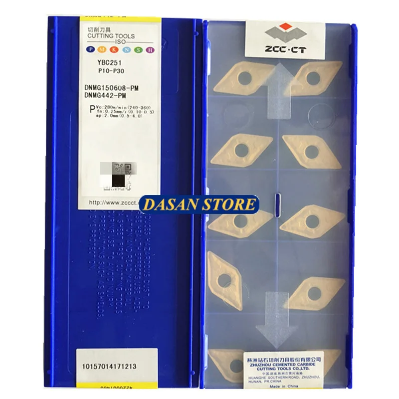 10PCS DNMG150604 DNMG150612 PM YBC251 YBC252 di Alta Qualità Inserti In Metallo Duro CNC Tornio Lama Taglierina per Acciaio Inox