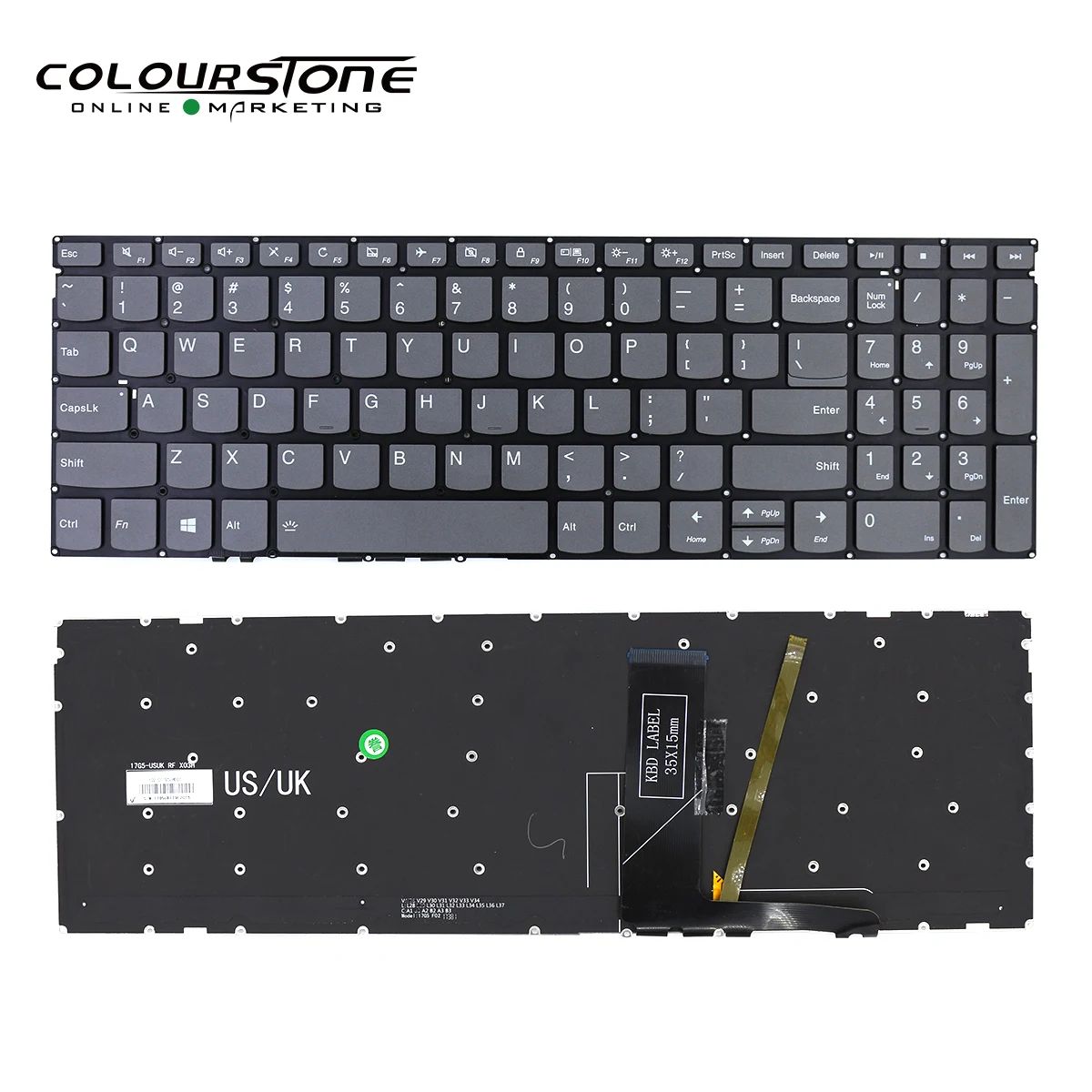 

US Keyboard Backlit Non-frame For Lenovo 520-15 520-15IKB 330S-15ARR 330S-15IKB 720S-15IKB 320-17IKB 320-17ISKV330-15IKB