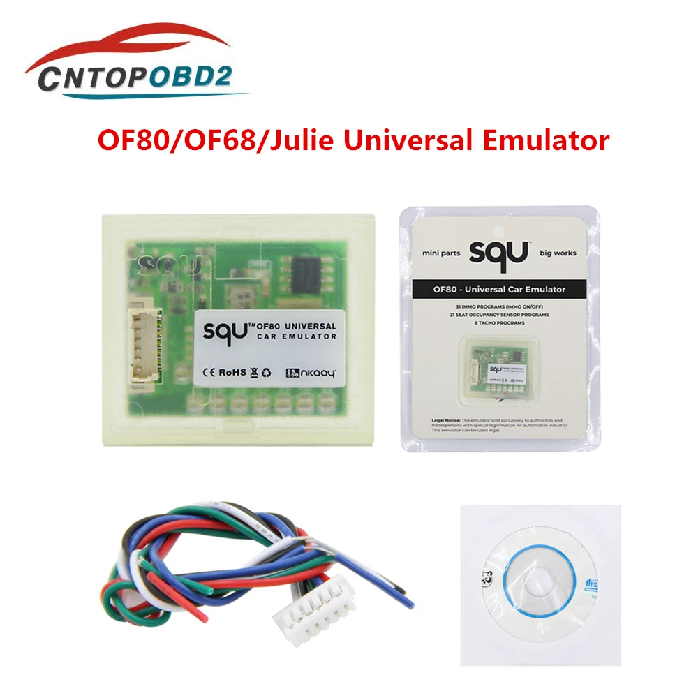 New Universal IMMO Emulator SQU OF68 Car Emulator SQU OF80 For K-LINE/CANBUS CARS SEAT TACHO ECU OBD2 Diagnostic Tool