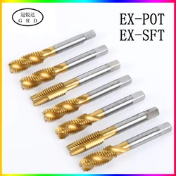 Silk attack tapping bit m2.5 m3 M4 M5 M6 M8 M10 M12 M14 M16 M18 M20 ex-pot ex-sft tapping bit for tip screw machine Spiral tap
