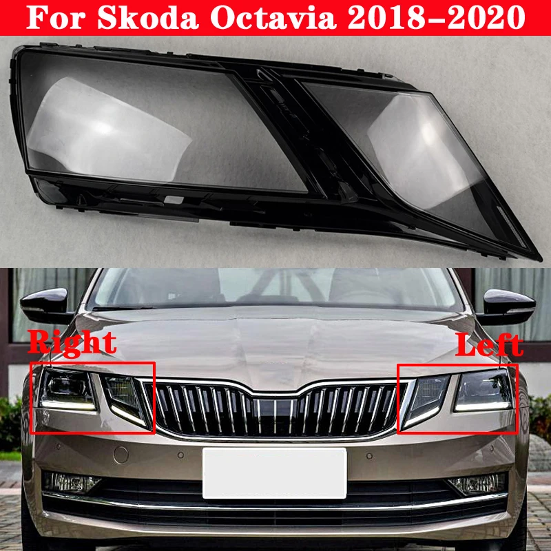 

Крышка переднего фары автомобиля для Skoda Octavia 2018-2020, абажур фары