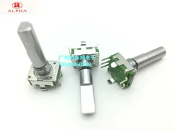 Taiwan alpha alpha ec11 encoder with switch 30 positioning 15 pulse point handle length 25mm